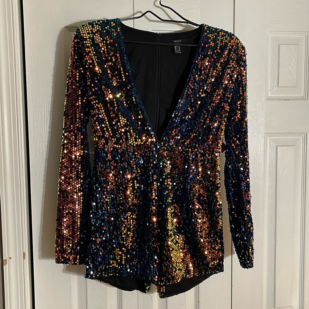 Forever 21 - Romper/Jumpsuit - Multi-Colored Sequins
